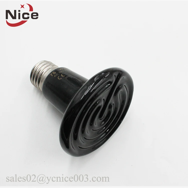 E27 110v 220v edison screw ceramic heater bulb