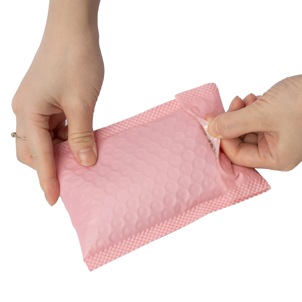 Custom Printed Black Shipping Wrapping Padded Paper Bubble Mailer Bags / Bubble Envelope Wholesale