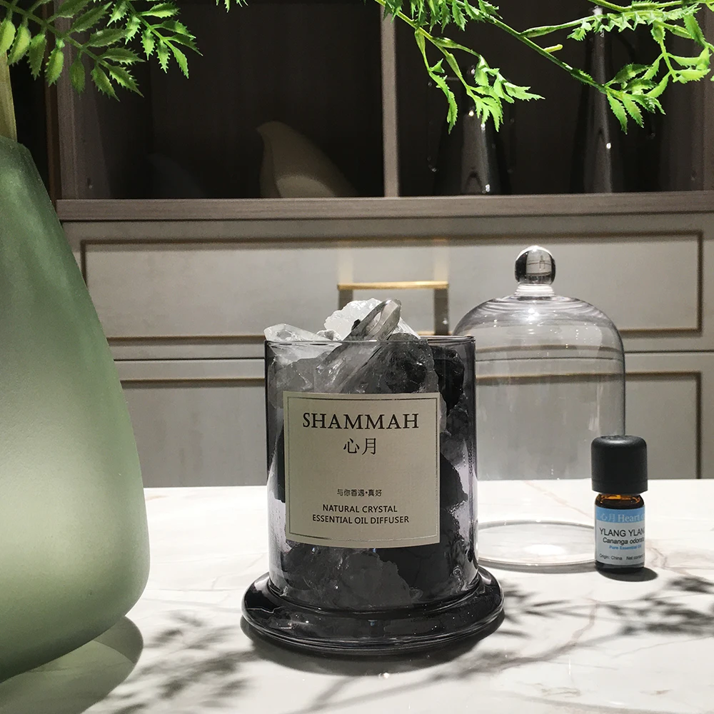 Home Decor Crystal Stone Essential Oil Aromatherapy Diffuser  Healing stone Crystal oil essential diffuser