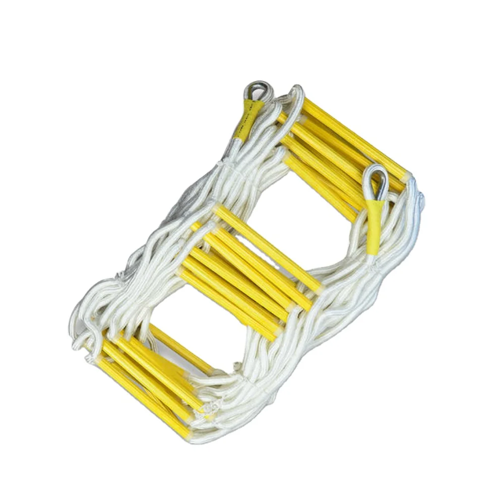 Emergency nylon Folding Fire Escape Safety Rope Ladder