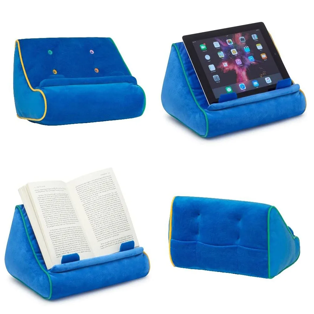 Book Couch iPad Stand Cushioned Tablet Holder Reading Pillow Bed Time Lap Rest Cushion Fun Gift for Book Lovers Tablet Pillow