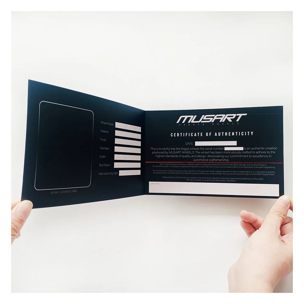 Custom Design Flyers cards  Full Color Printing Folded Cards With UV Spot