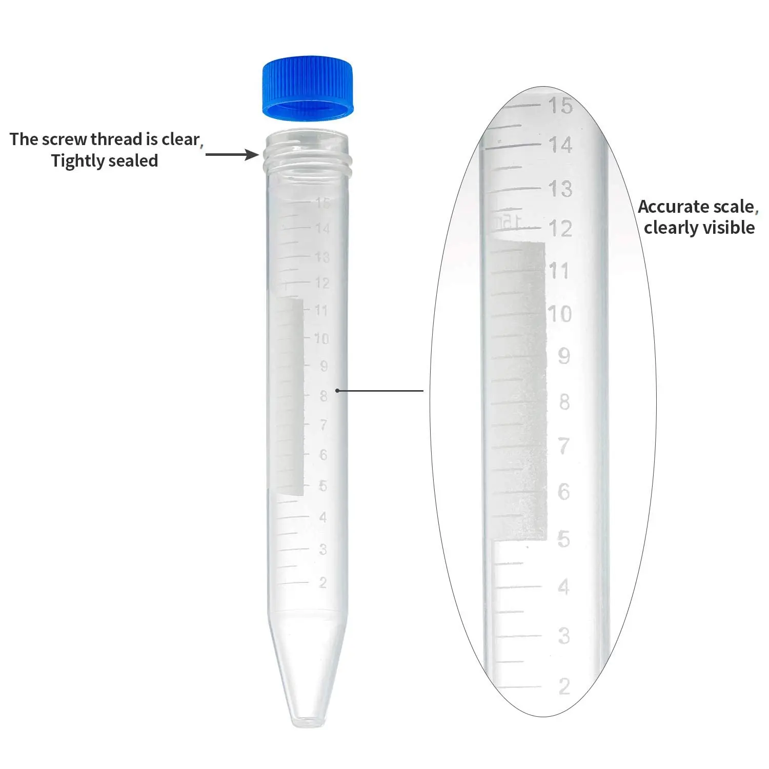 High-quality Cell Culture Centrifuge Tubes 15ml & 50ml Conical Tubes