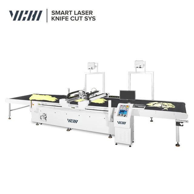 Automatic fabric die cutting machine Oscillating  Knife Cutter Carton Cutting Machine multilayer fabric cutting