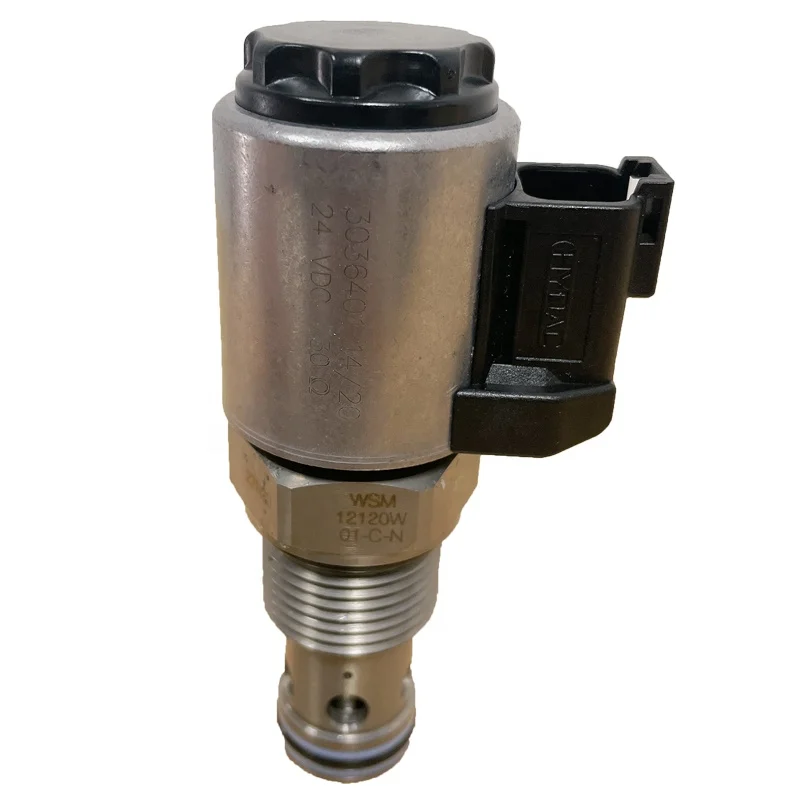 Германия WSM12120W 01-C-N-24-DN 3036401 2-ходовой нормально разомкнутый тарелочки-тип прикручиваемая цилиндрическая гидравлический картридж электромагнитный клапан