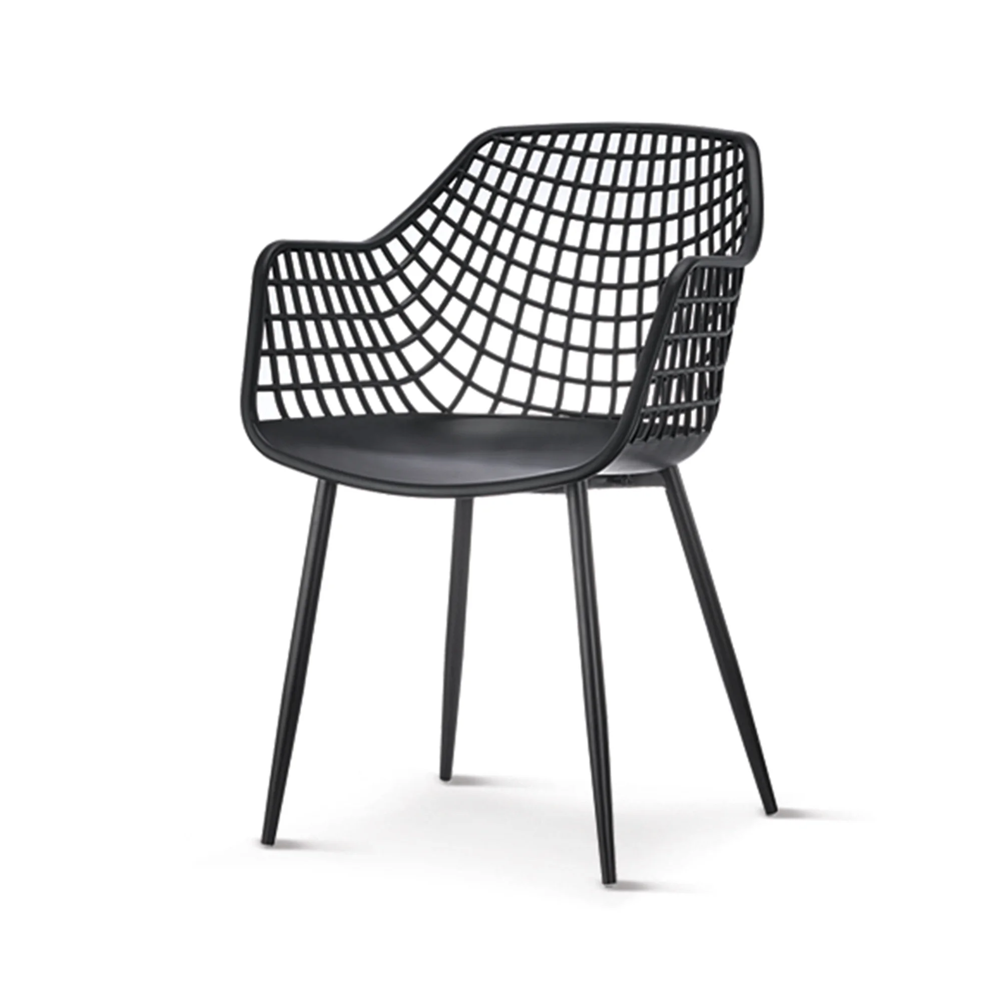 FL1 Furniture Mesh Chair Outdoor PP Seat Plastic Garden Chairs