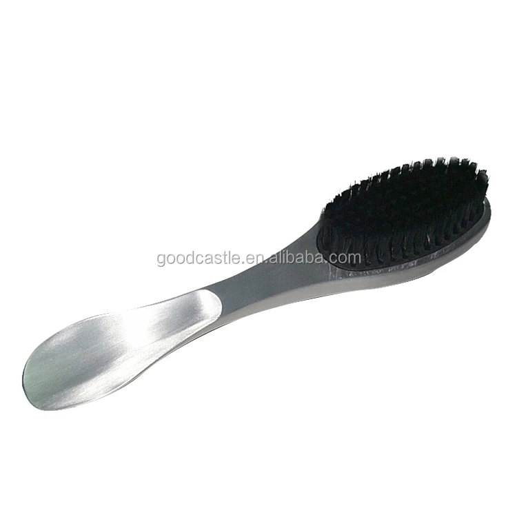 Aluminum alloy shoehorn and shoe brush clothes dust brush