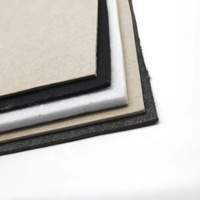 Custom colourful pure wool press felt 8mm 10mm 15mm 20mm 25mm thick firm felt synthetic pet pp nonwoven plat mat felt fabric