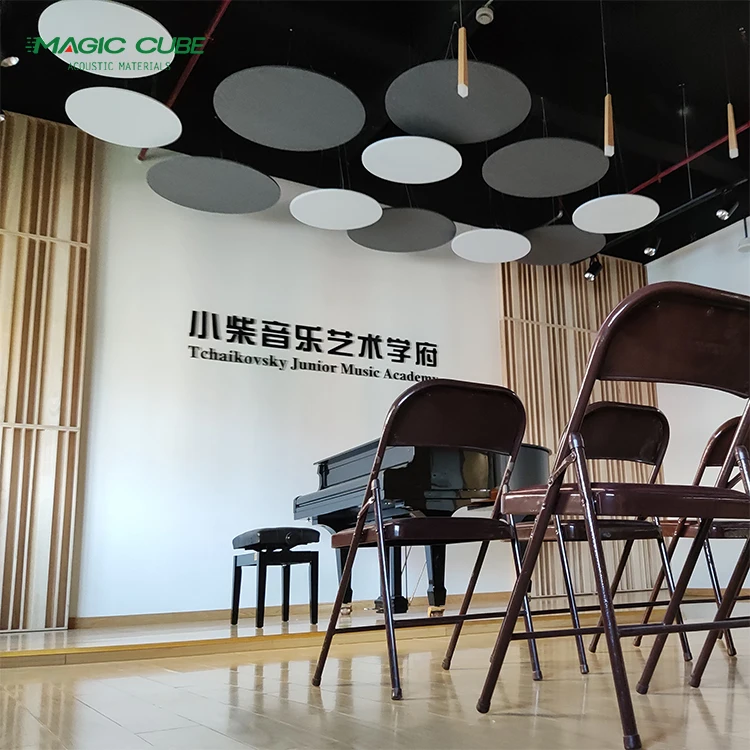 Customization Sound Absorbing Baffles  Polyester Tile Panel for Studio Booth Recording