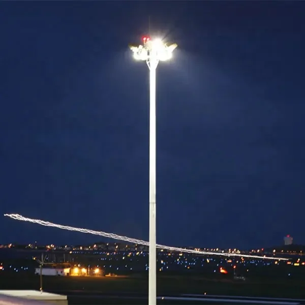 high mast lighting pole 10m 16m 18m 30meters high mast pole light for airport sports stadiums