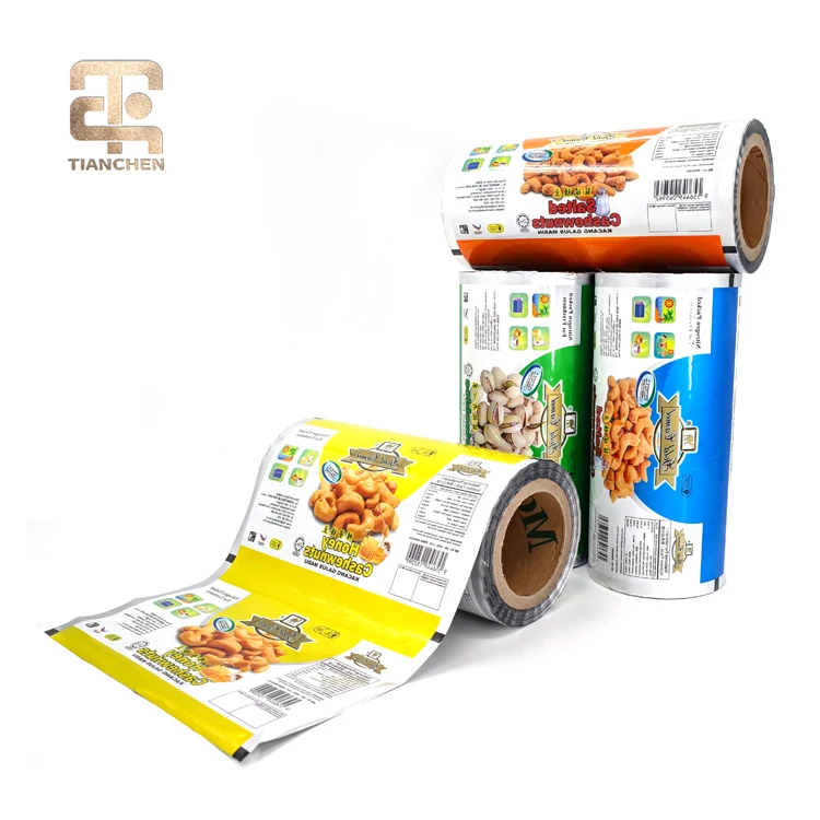 Nuts Food Candy Chocolate Bar Aluminum Foil Packaging Roll Film