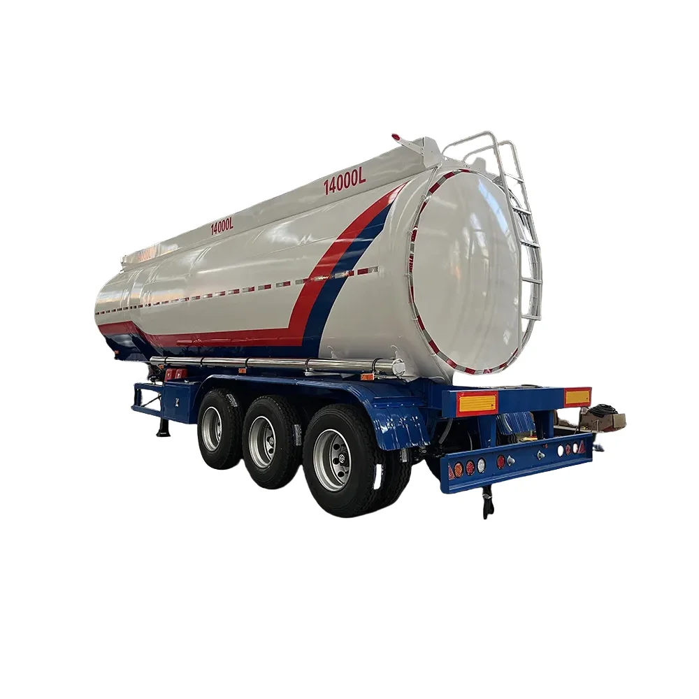 China Factory Sale Direct Tri-Axle Stainless Steel Fuel Tank Trailer Oil Transport Fuel Tanker Semi Truck Trailer