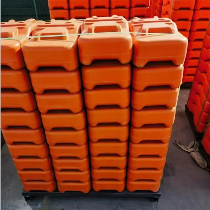 Concrete Plastic Feet for Temporary Fence Blow/Injection Molded Temp Fencing Base
