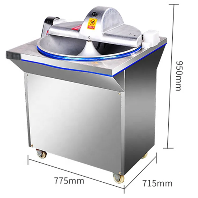 Electric meat bowl cutter 20L small for sausage vegetable Bun dumpling stuffings meat processing meat bowl chopper