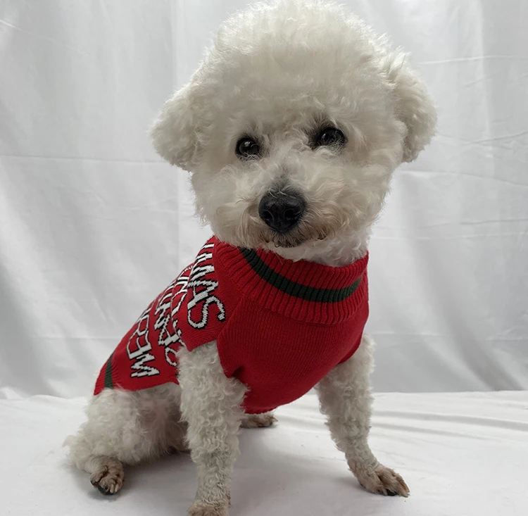 Hellomoon dog christmas sweater wholesale designer dog clothes luxury brand fashion