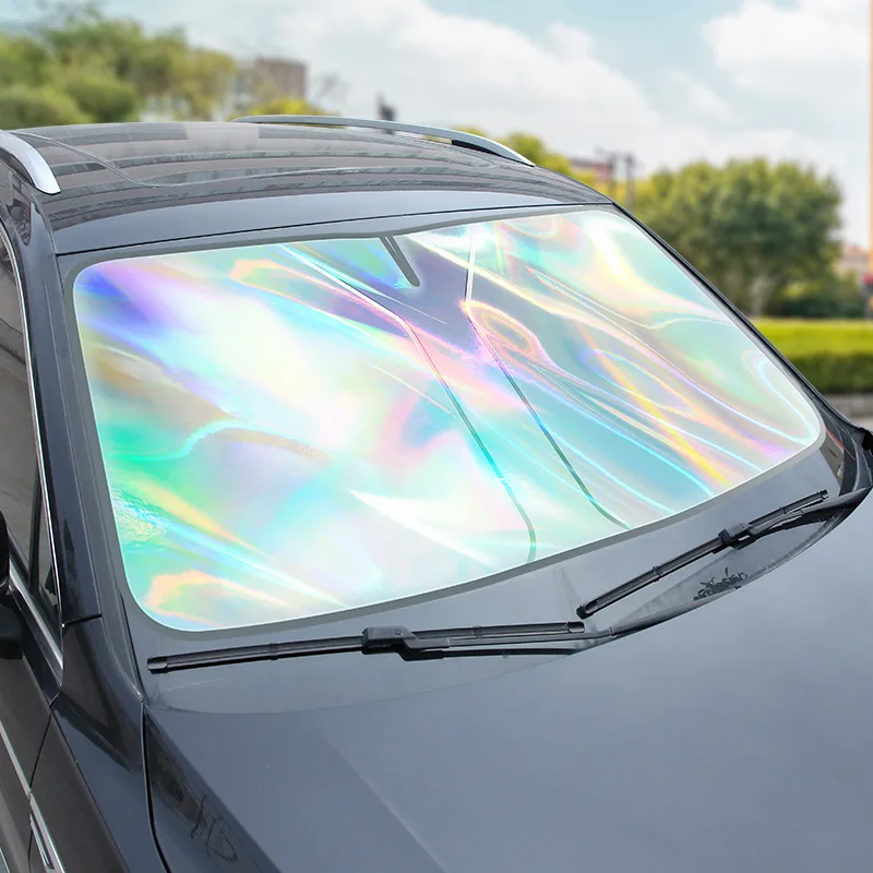 DD3536 Laser Heat Resistant Car Sunshade Visor Universal Window Sun Shade Protector for Uv Protection Block Windshield Cover