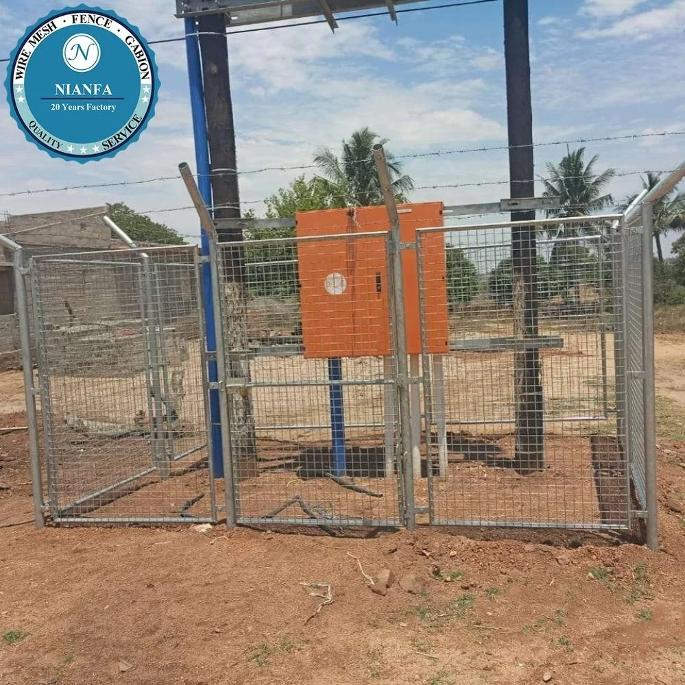 Горячеоцинкованные панели для ограждения металлические панели/проволочная сетка с ПВХ-покрытием наружного использования Защита трансформатора стальное ограждение