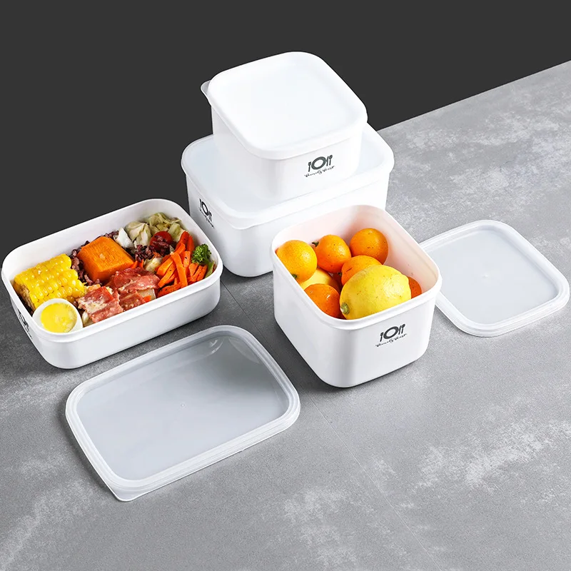 Refrigerator kitchen fitness special food preservation storage box can be put into microwave oven
