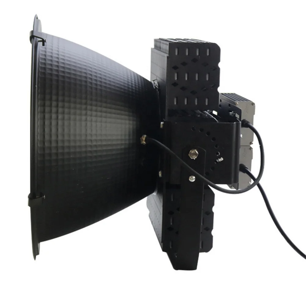 Biumart LED Tower Crane Light IP65 Waterproof 300-2000W White Light Searchlight Construction Site Lighting