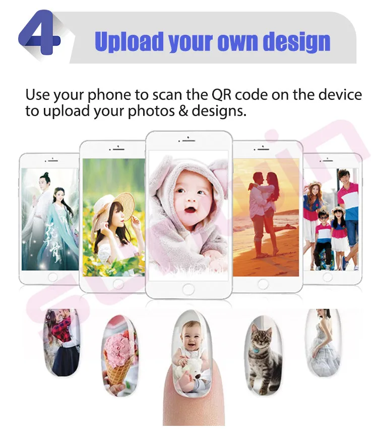 Buy 1 Machine Get 12 Bottles Photos Color Print Nails Gel Art Polish Nail Printing Machine Nail Printer Diy Digital Salon