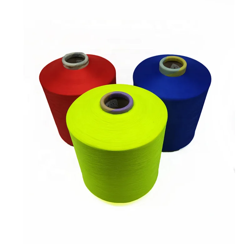 100% polyester yarn DYED DTY over 3000 plus colors ready to ship