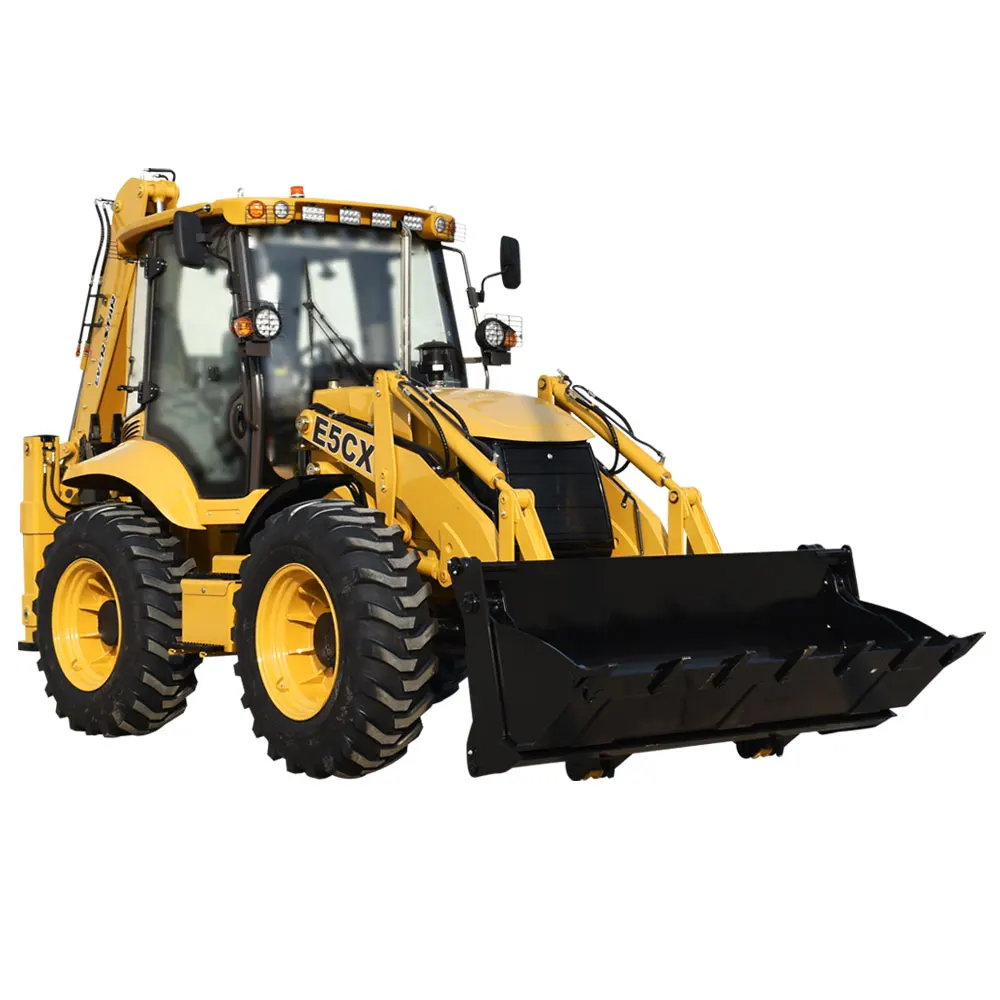 Beautiful Exterior 4x4 Tractor with Loader and Backhoe Excavator,wheel Mini Backhoe Loader Wheel Loader