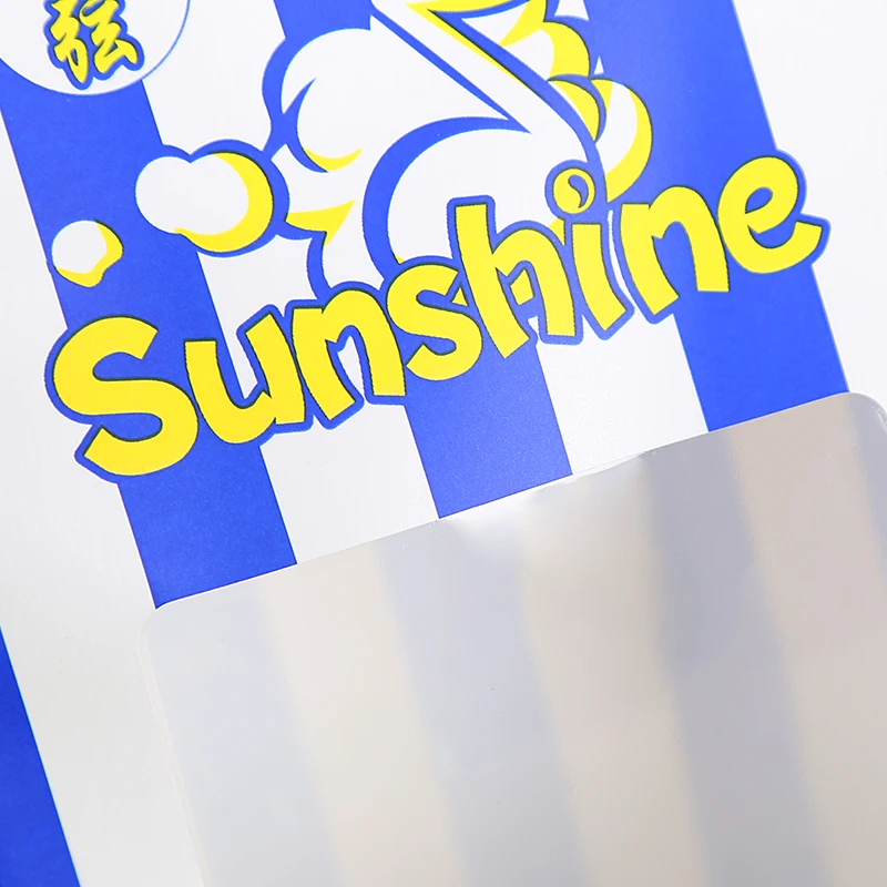 Wholesale Custom Printing Kraft Paper Food Packaging Bag Stand Up Oil Proof Tin Tie Cinema Popcorn Bag With Window