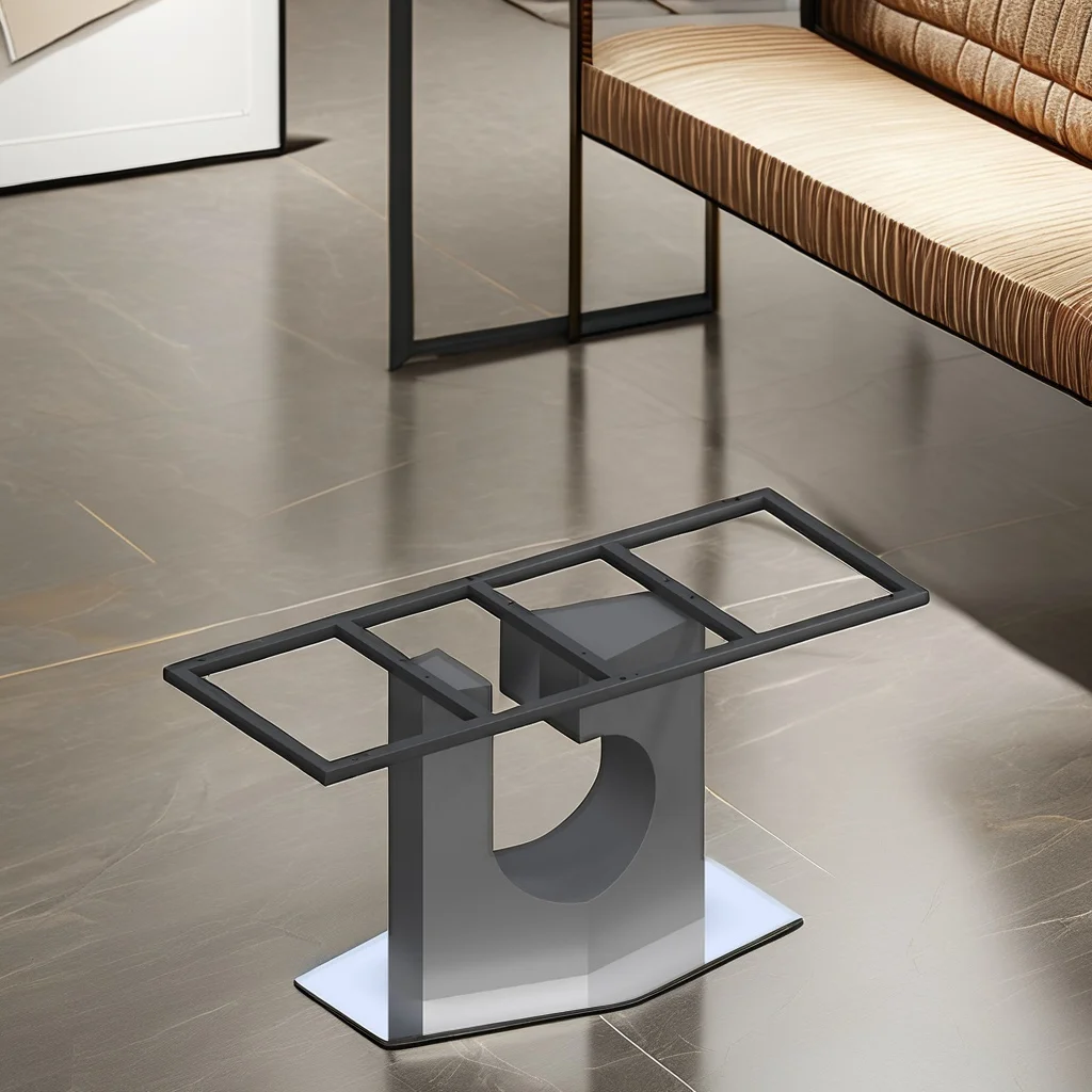 Wholesale Dining Coffee Console Table Metal Furniture Legs Modern Industrial Geometric Design Furniture Leg Stainless
