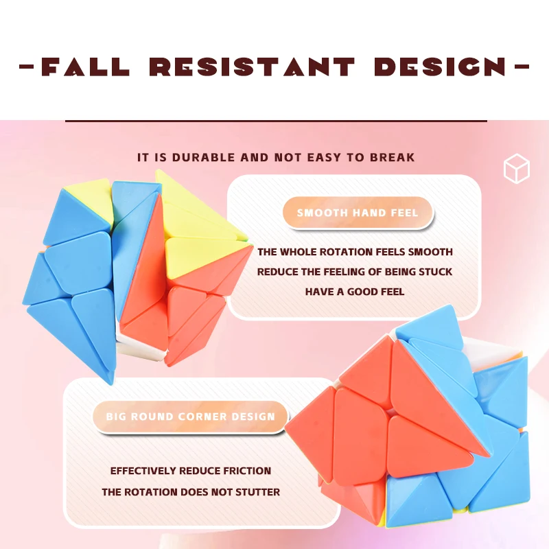 Fast magic Cube square cube Set square of Series Puzzle Toy for Kids Adults Beginners Speed Heteromorphic Smooth education