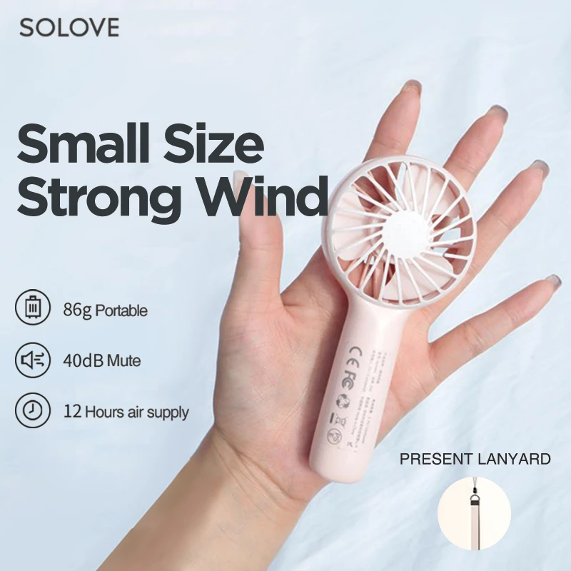 Многофункциональный портативный мини-вентилятор для детей с логотипом 2000 мАч 18650