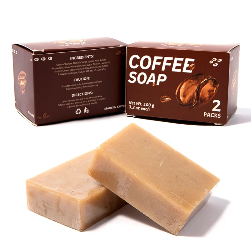 Manufacturer Coffee Bean Soap100G Essential Oil Cleaning Beauty Whitening Bath & Shower Body Bath Toilet Soap Bar