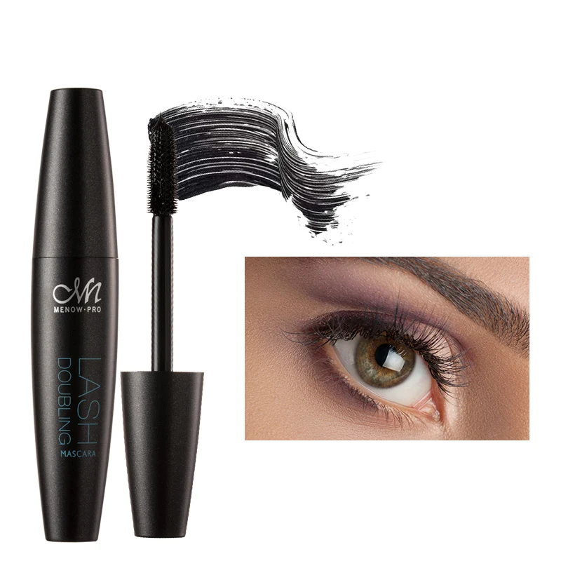 Menow M14001 Eye Cosmetics Lengthening Lashes Mascara Liquid Eyelash Common Makeup 25*25*140cm/color Box Original Brand M.N