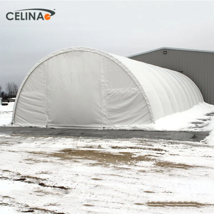 Celina factory sale waterproof PVC fabric industrial warehouse tent shipping container shelter cover