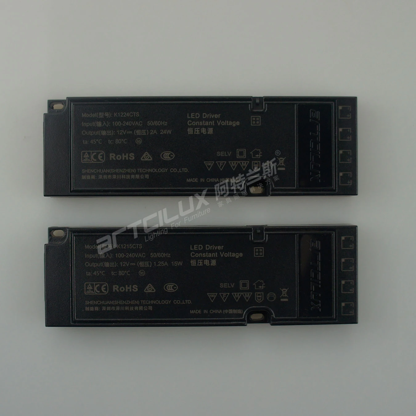 Only 15 mm Thickness 12-120 W constant voltage dc power supply ultra-thin smart dimming control led drive