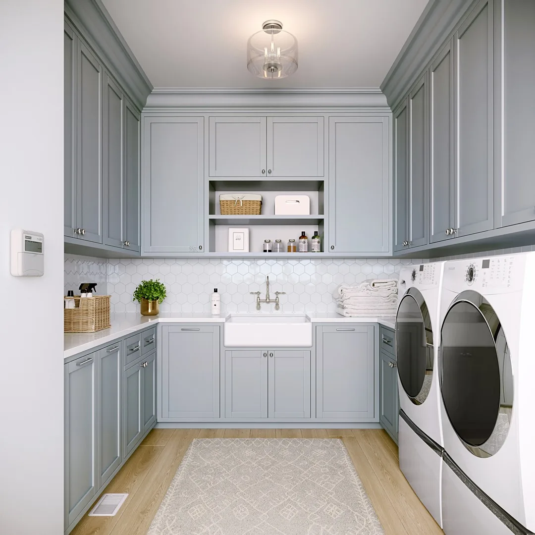 Factory High Quality Multi-functional Modern Freestanding Customized Bathroom Laundry Cabinet