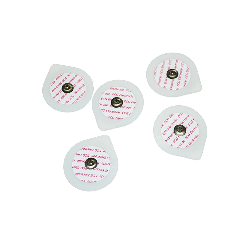 Non-woven Fabric Adult Ecg Electrode Ce White Far Infrared Disposable Adhesive Surface Electrode