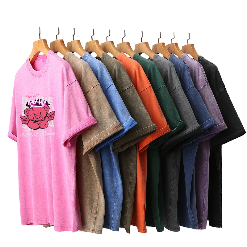 Wholesale Manufacturer Customized Prints Brand Logo Cotton Shirts  Streetwear Summer Crew Neck T-Shirts For Men T Shirt Turkey