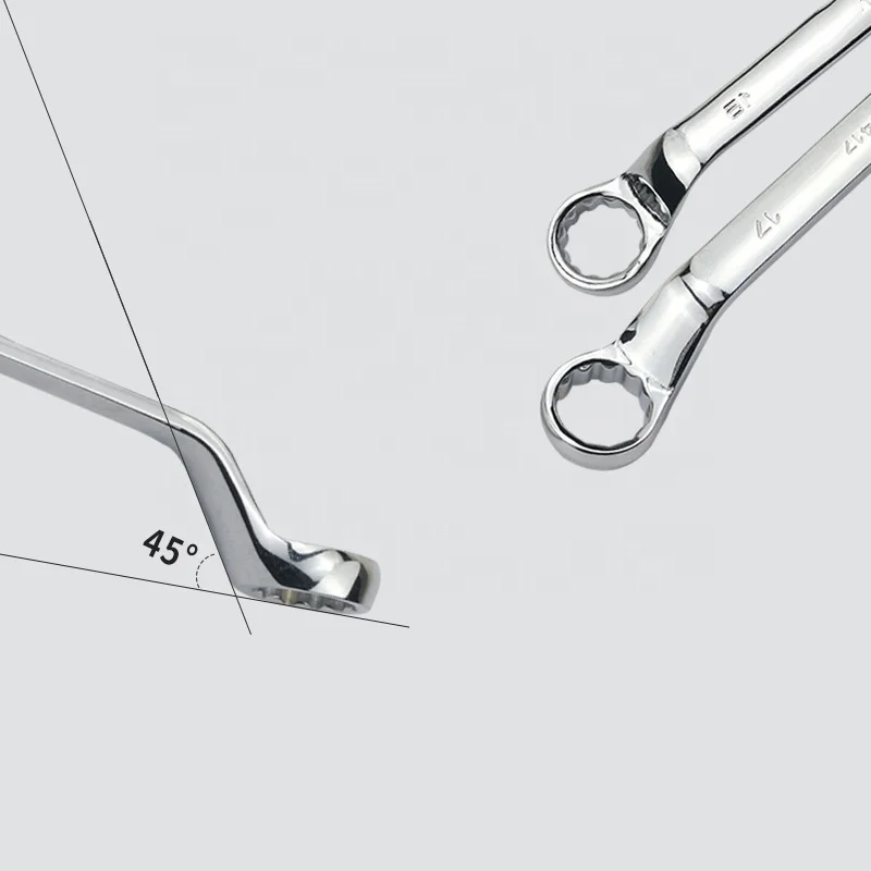 High quality Mirror double-headed torx wrench Dual purpose mirror wrench double open end wrench tool