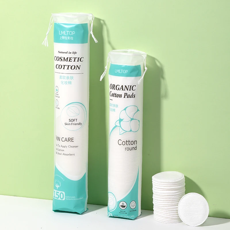 LMLTOP 100/150 упаковка круглые ватные косметические подкладки для лица одноразовые снятия макияжа ногтей подушечки уход за кожей