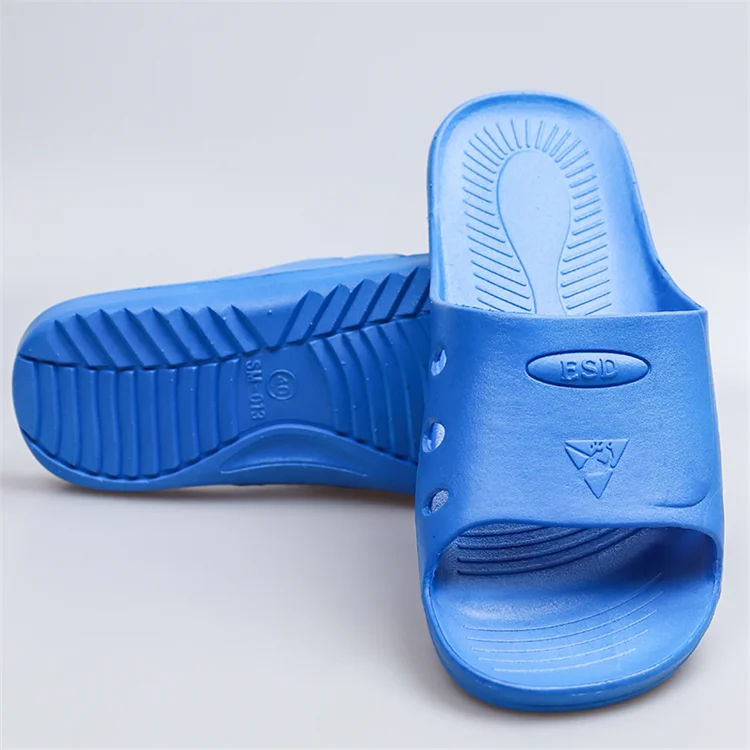 Китай, низкая цена, Высокоэффективная Антистатическая полиуретановая Рабочая обувь с четырьмя отверстиями ESD