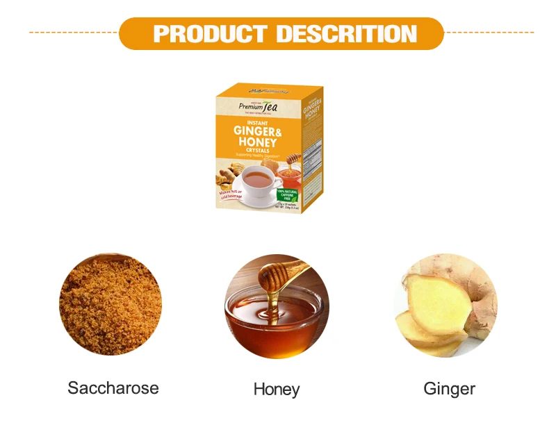 
High Quality Drink Powder Instant Honey Ginger Tea 