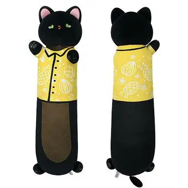 70cm Multi Color Long Plush Cat Body Pillow Soft Stuffed Cat Family Pillow Cute Plush Toys Stuffed Animal
