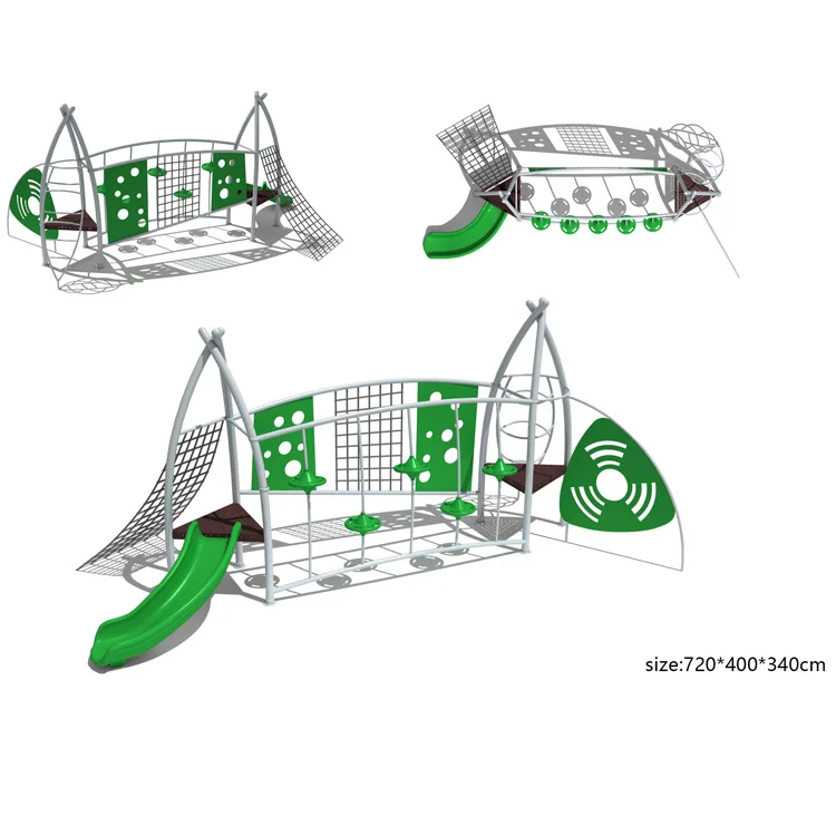 2023 Resort Place Wood Multi play Slide Music Instruments Outdoor Playground Equipment For Kid Manufacturer