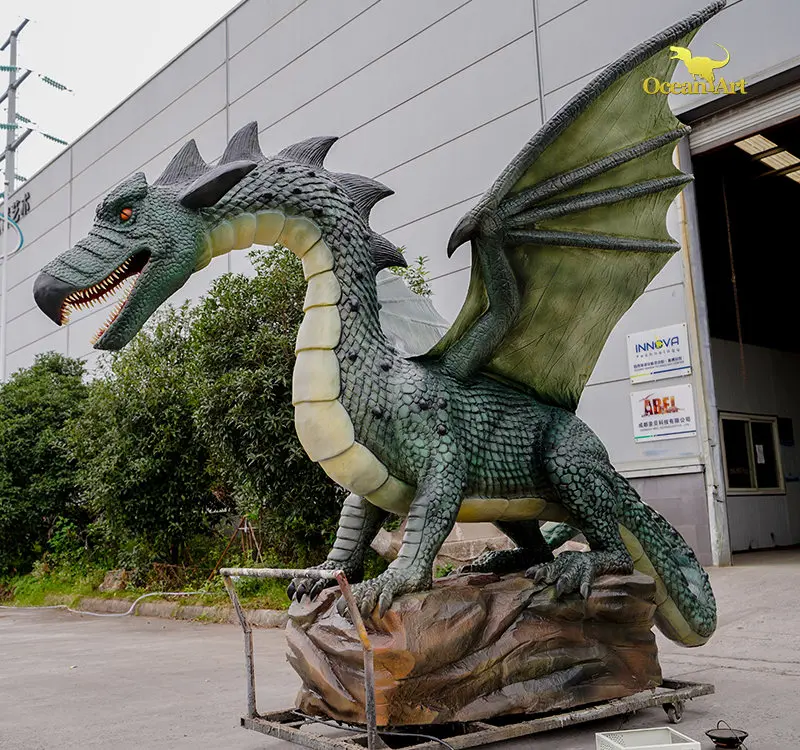 Realistic Western Dragon Factory Western Animatronic Dragon For Sale Real Size Dragon statues for sale