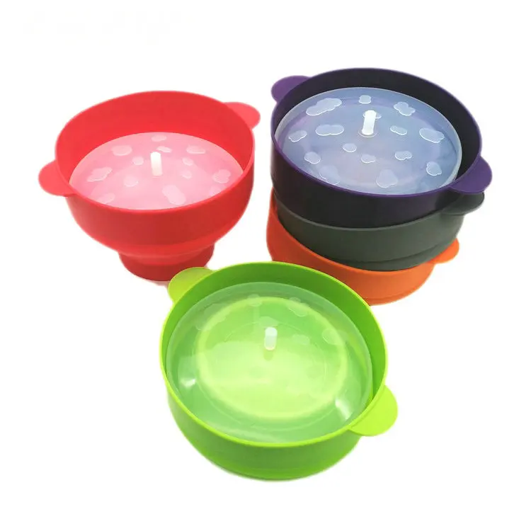
Custom Logo Silicone Microwave Popcorn Popper with Handle Collapsible Silicone Popcorn Maker 