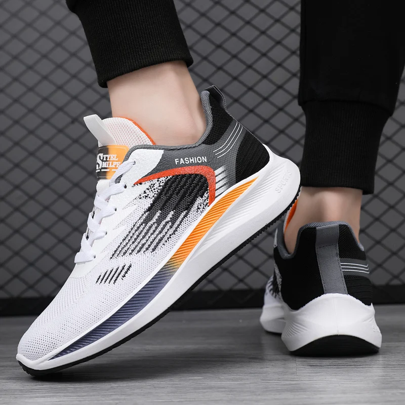 2023 comfort men sneakers breathable mesh sport shoes for male