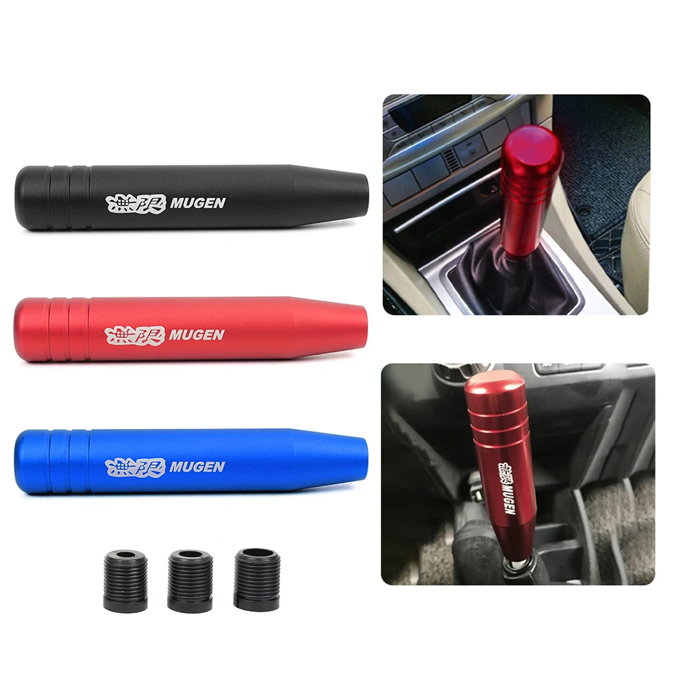 Universal 9/13/18cm Lever Shifter JDM Car Tuning Red Black Gold Silver Aluminum Mugen Gear Shift Knob