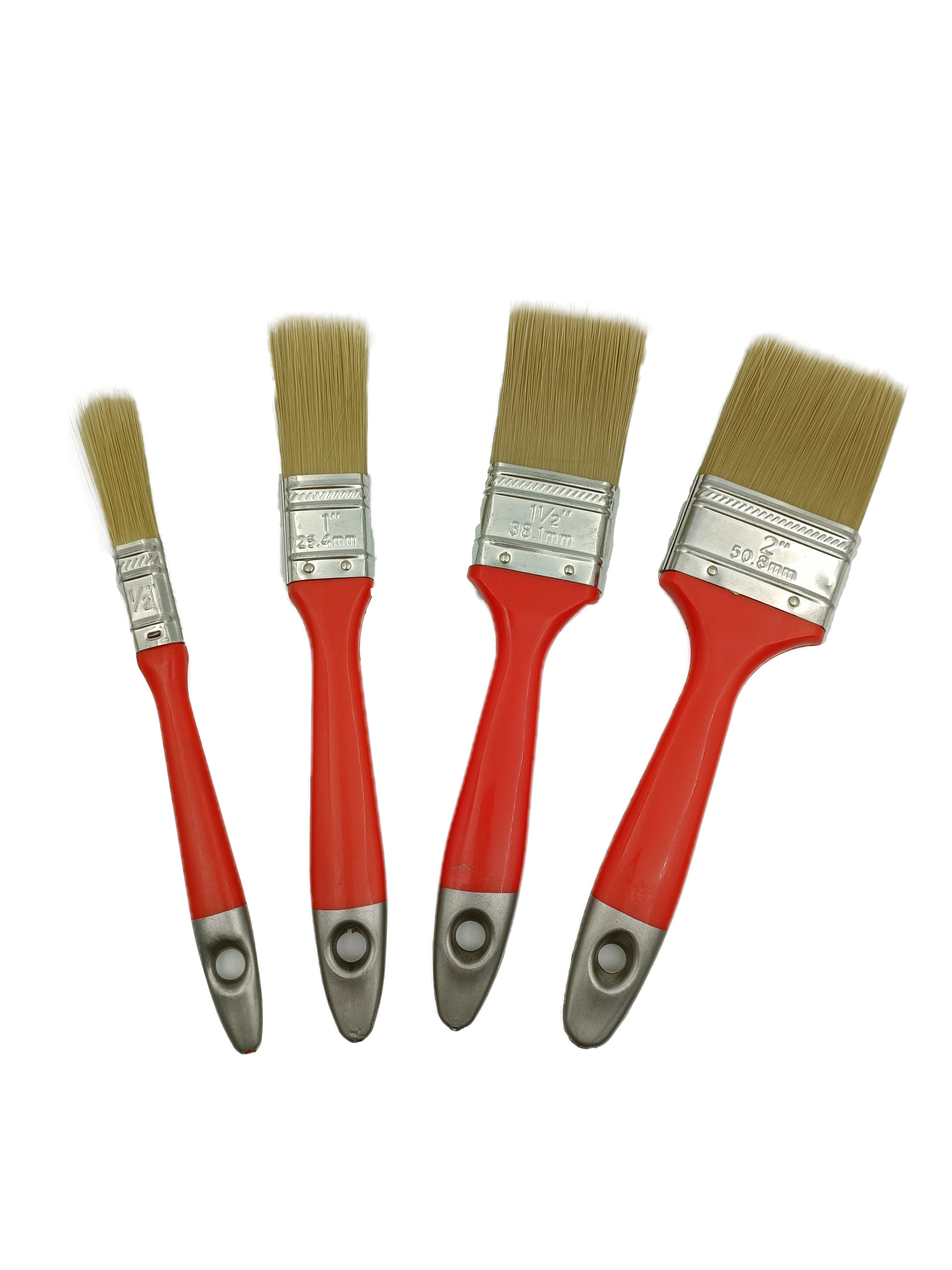 Hot selling double color handle paint brush with plastic handle