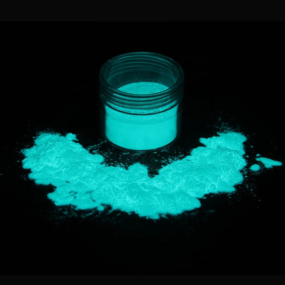 JULIANG Factory Direct Selling No Harm to Human Body Blue-green Waterproof Phosphorescent Glow in the Dark Powder