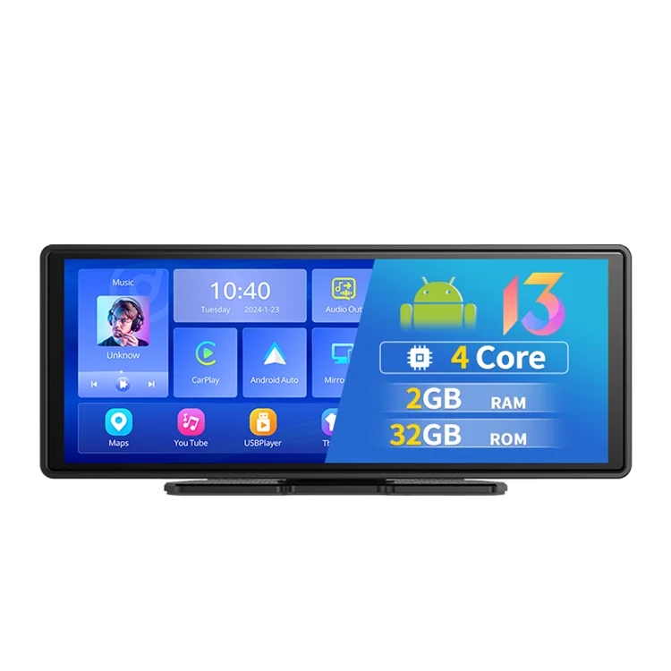 New Arrival Durable Wholesale 10.26 inch dash cam excellent quality Black Box Wireless Car Player screen